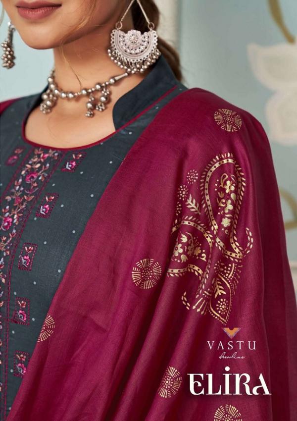 Vastu Elira Vol-1 – Kurti With Lining & Pant Dupatta